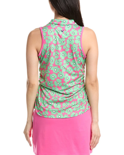 floral mini collar & side shirt