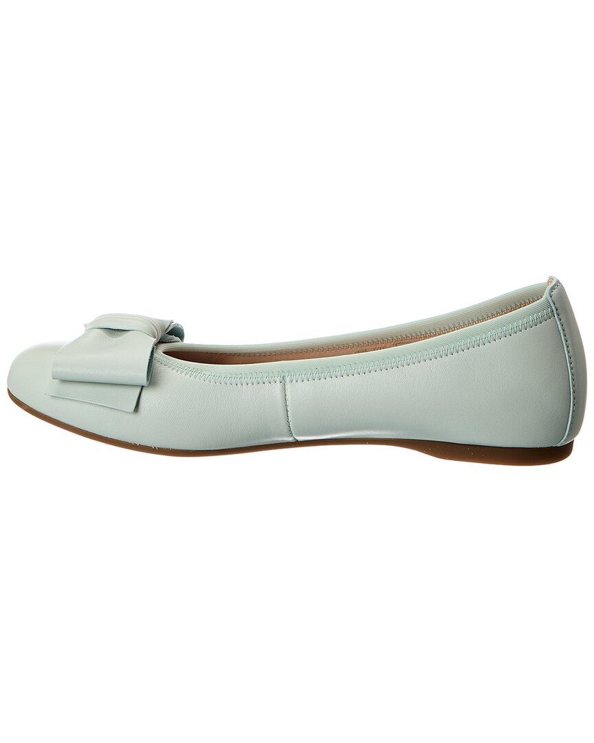 bow leather ballet flat