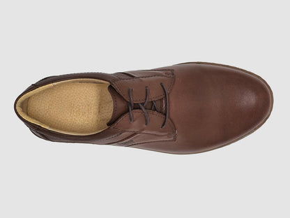 men's essential leather dress shoes in dark brown