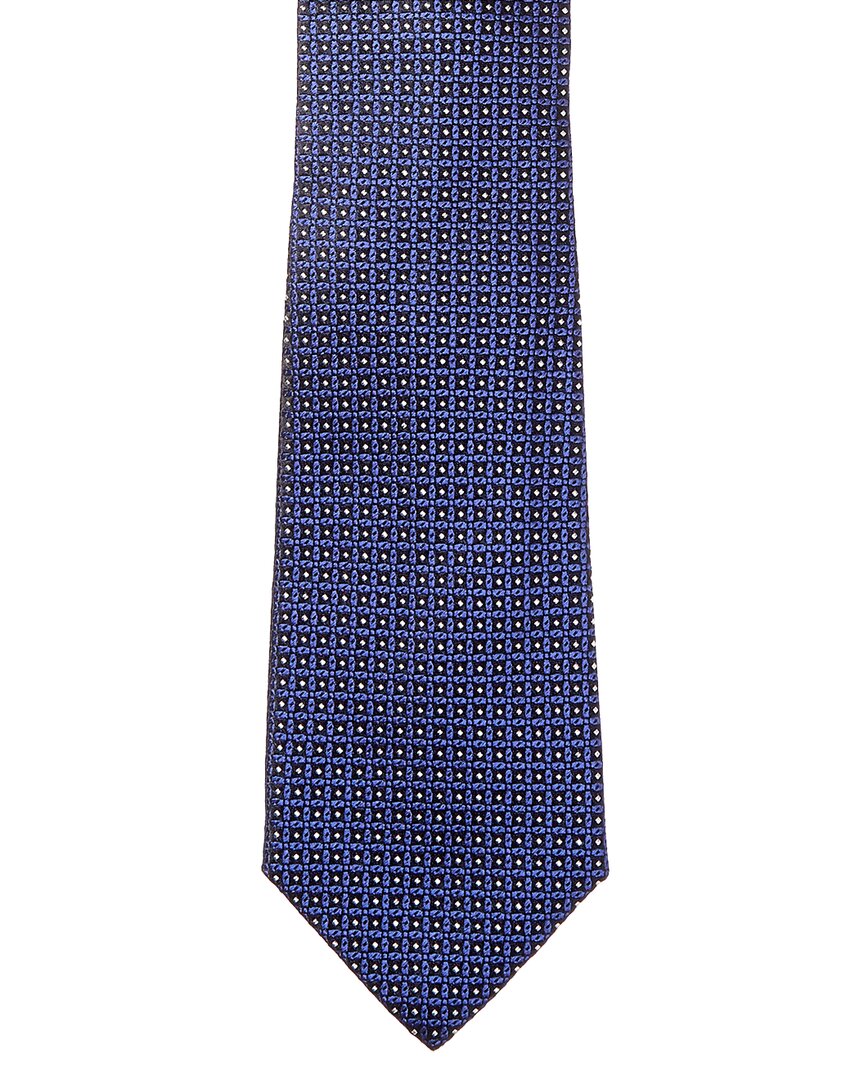 blue silk tie