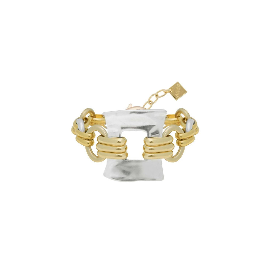 juliana bracelet in silver/gold