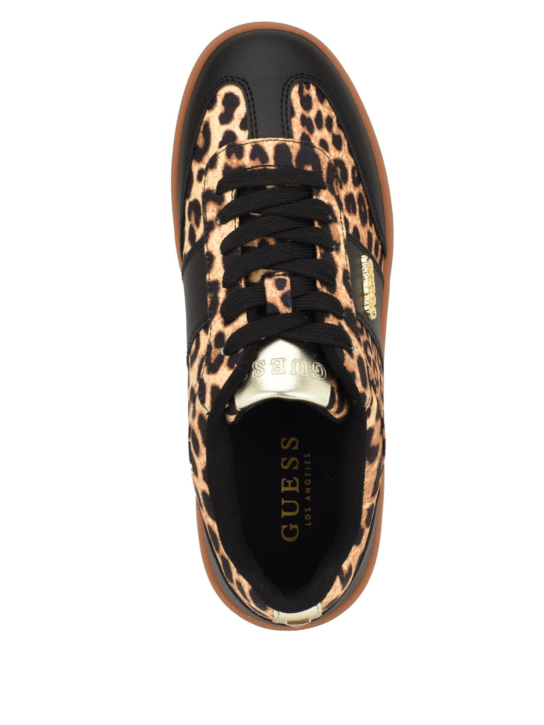 pelara faux-leather low-top sneakers