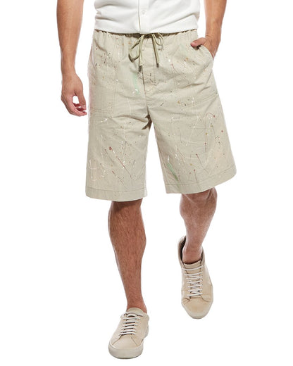 splatter painted short