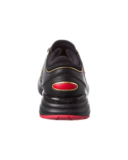 ferragamo now 1 leather sneaker