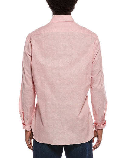 linen-blend shirt