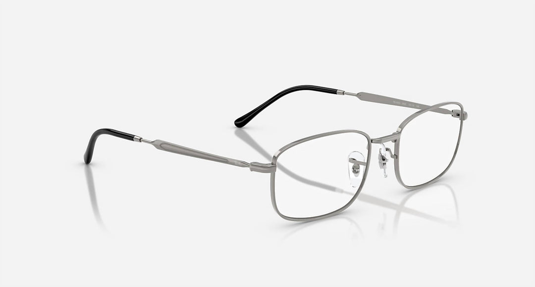 men's rx6533 pillow optical prescription frames in polished grey