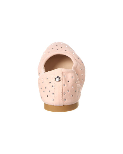 bling suede ballet flat