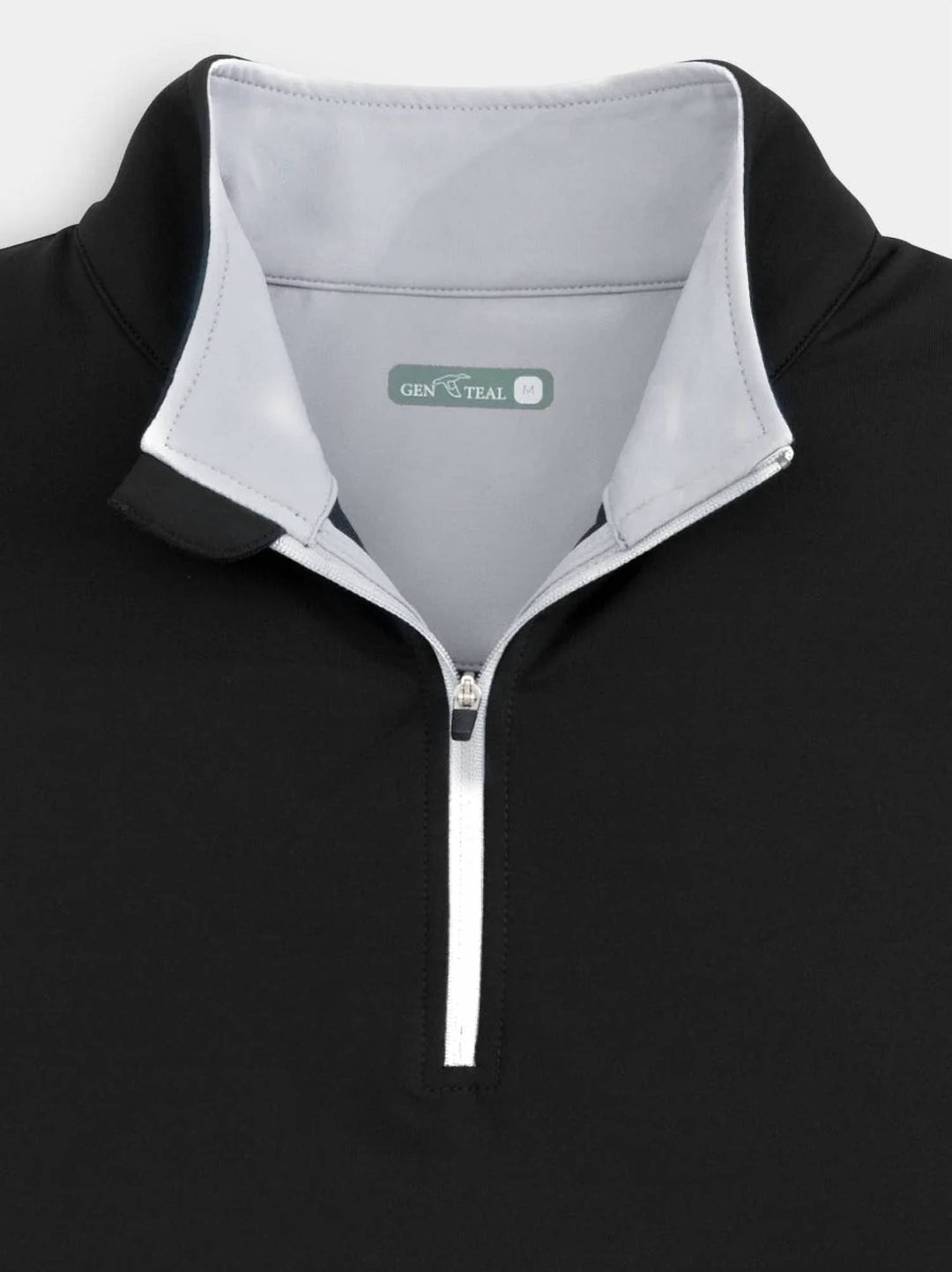 men's venture performance quarter zip vest in black