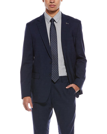 2pc windowpane suit