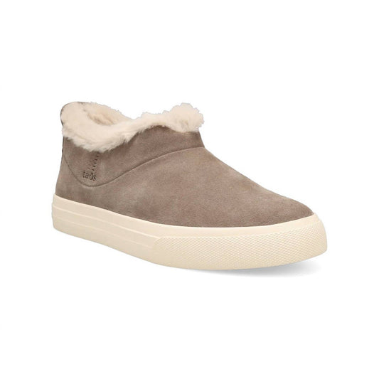 US 7.5 - dark taupe suede