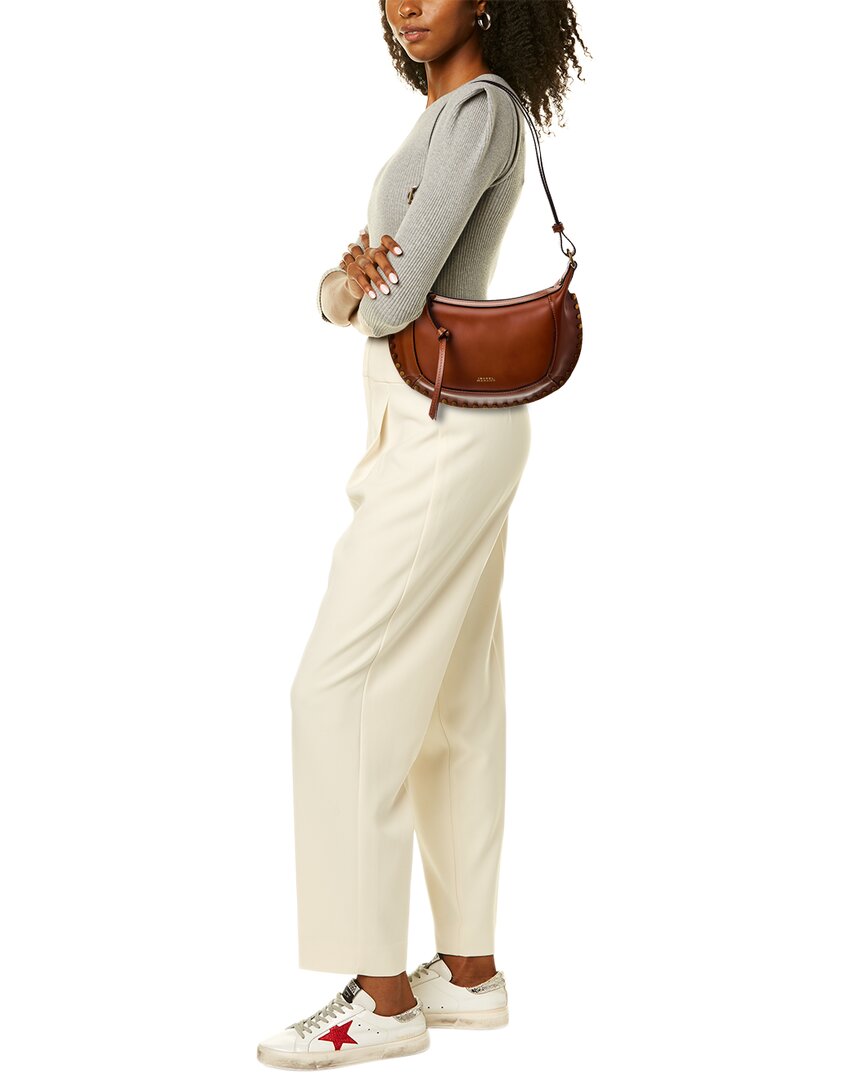 oskan moon leather hobo bag