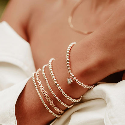 women's all my heart bracelet in yellow gold