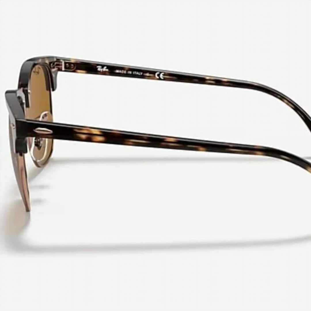 men's clubmaster sunglasses in black/gold