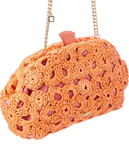 aya raffia clutch