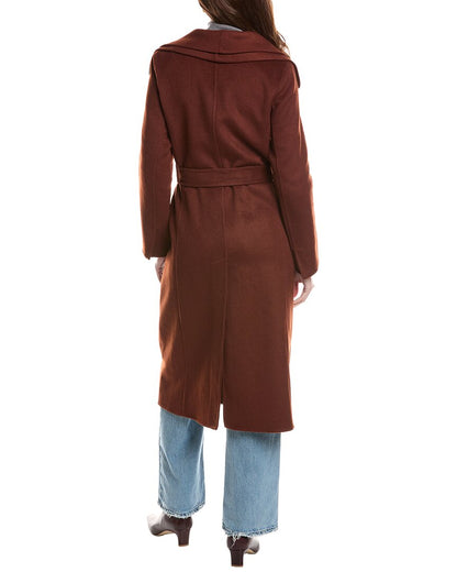 double face wool-blend coat