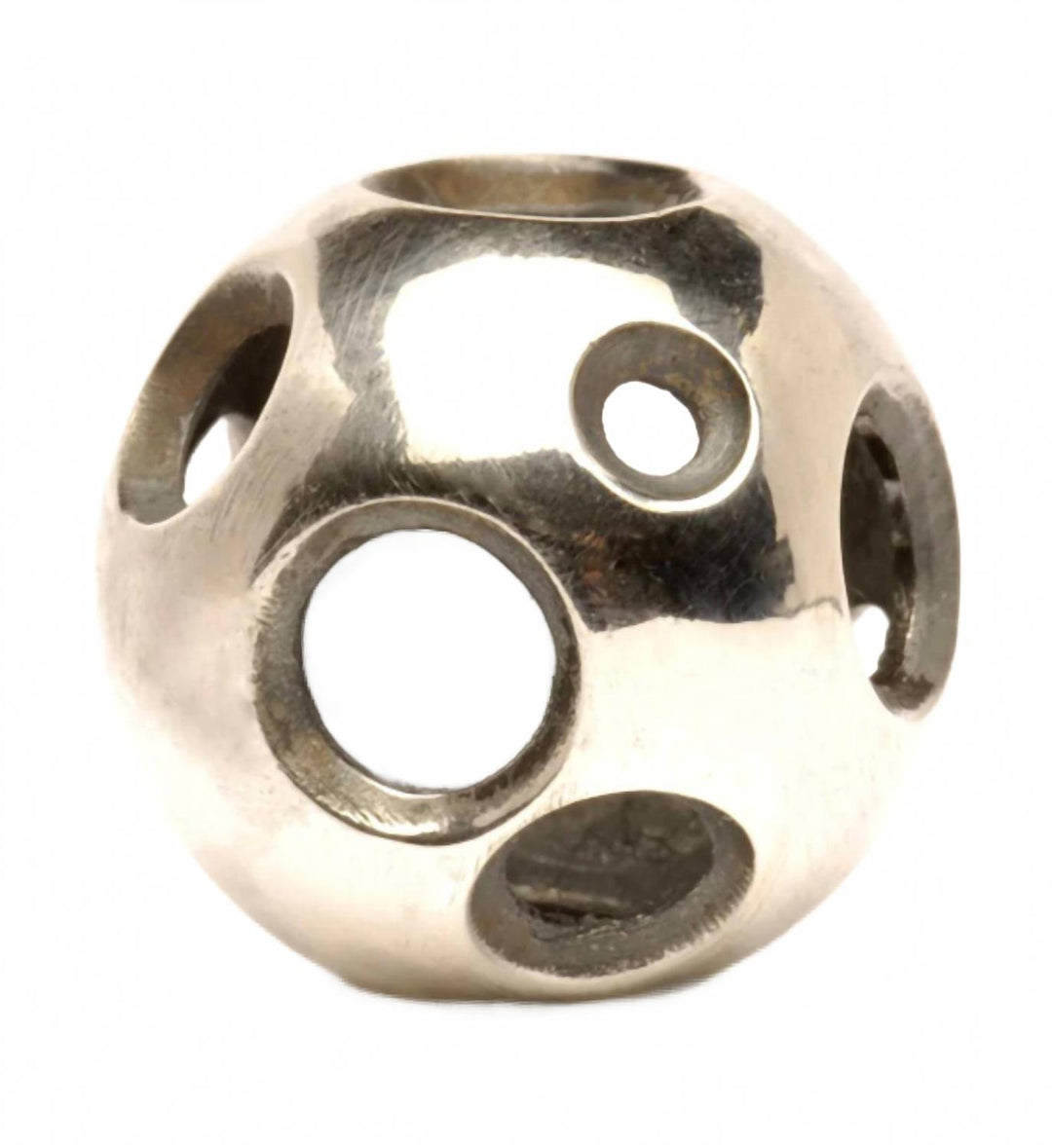 women's shortcut bead charm in silver