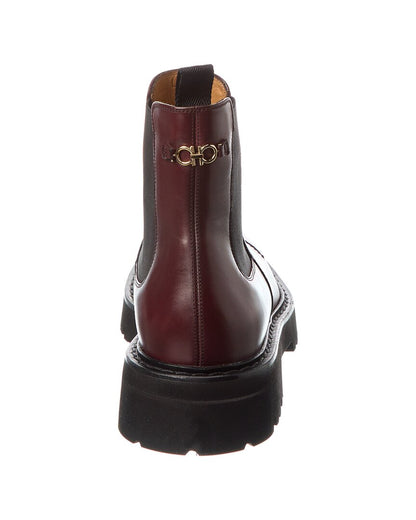 ferragamo leather boot