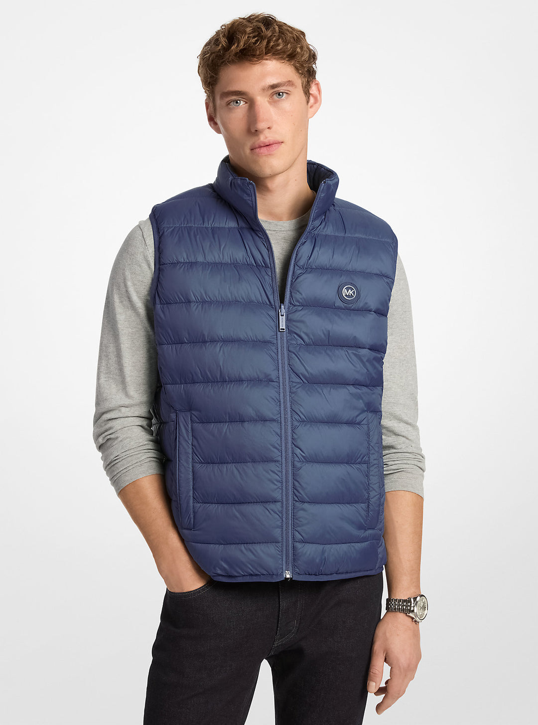 abbou signature logo reversible vest