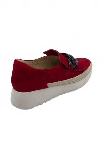 women's qerene platform shoes in red