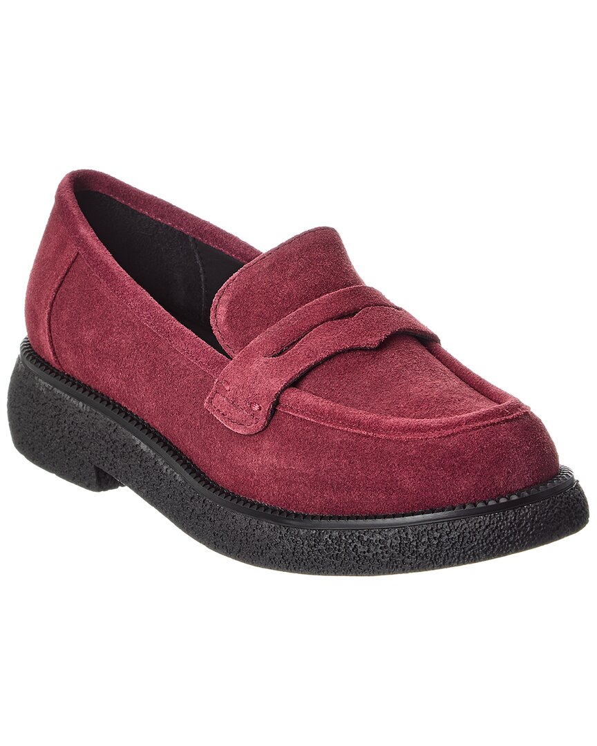 EU 36.5 - burgundy suede