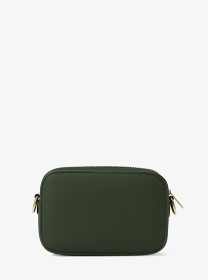 jet set small pebbled leather camera crossbody bag
