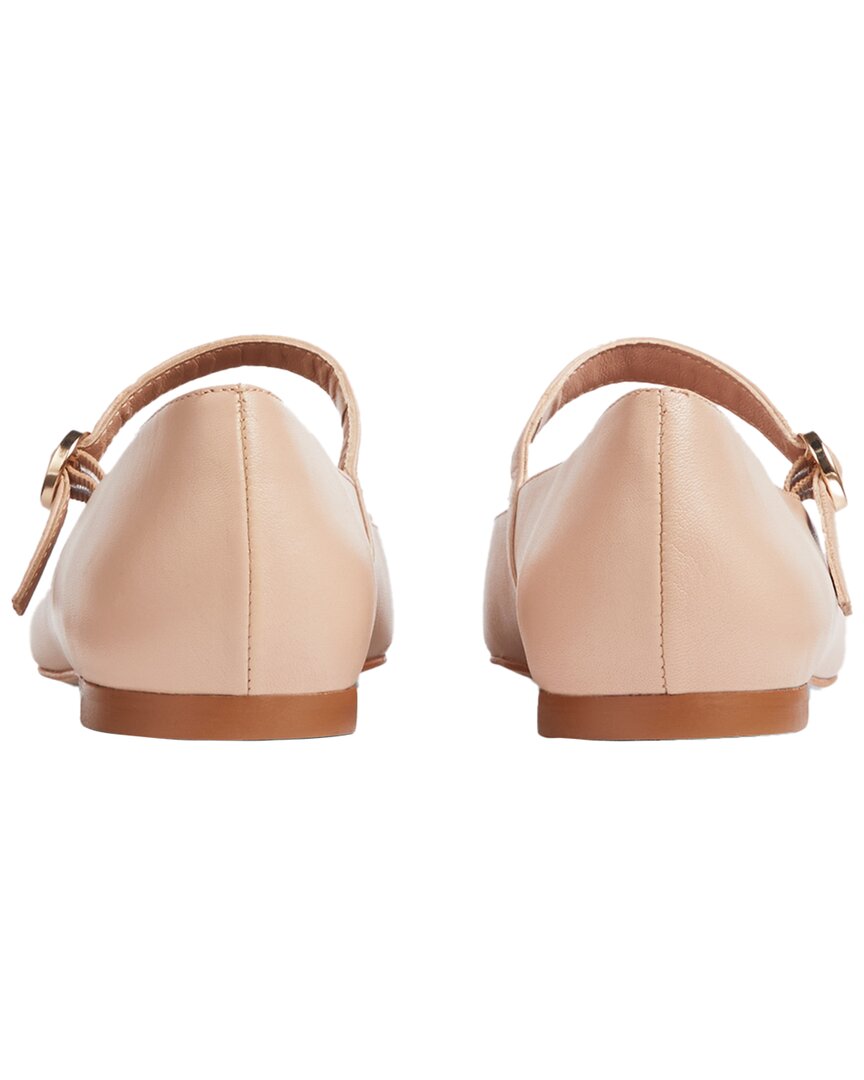 l.k.bennett willow leather flat