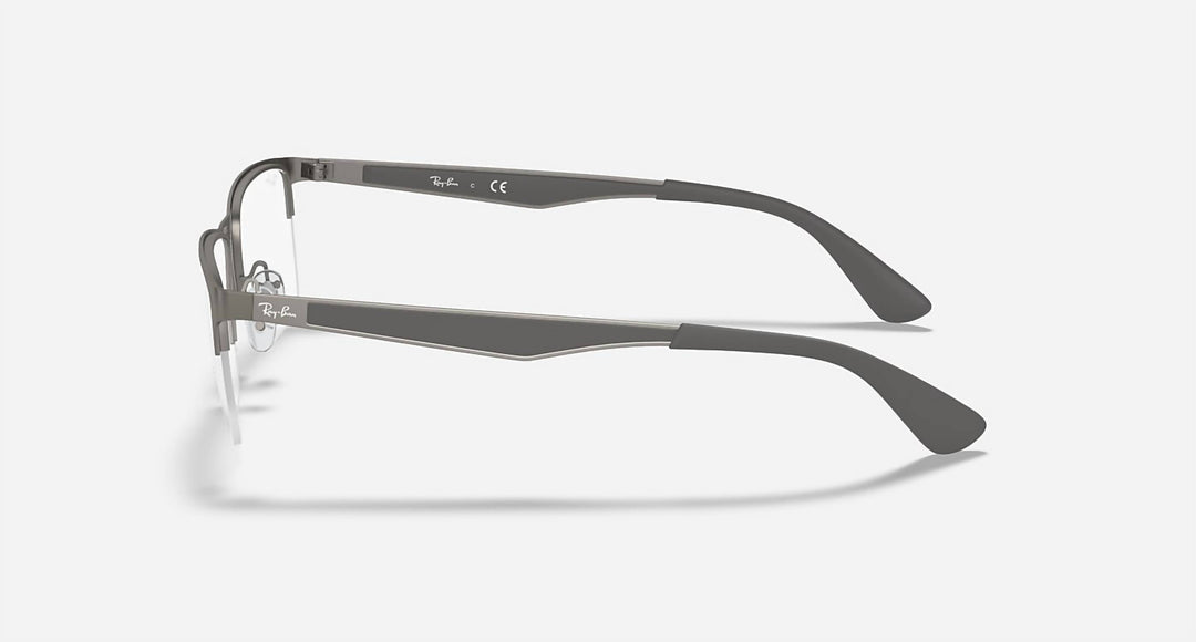 men's rb6335 2855 optics eyeglasses frame in matte grey