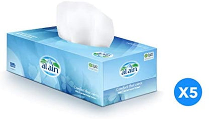Al Ain Facial Tissue 2ply 5 pcs x 150 sheet