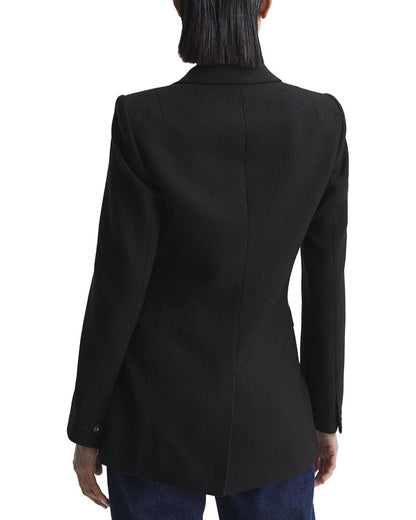 lana double-breasted twill wool-blend jacket