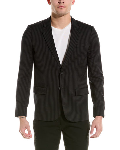 wool-blend suit jacket