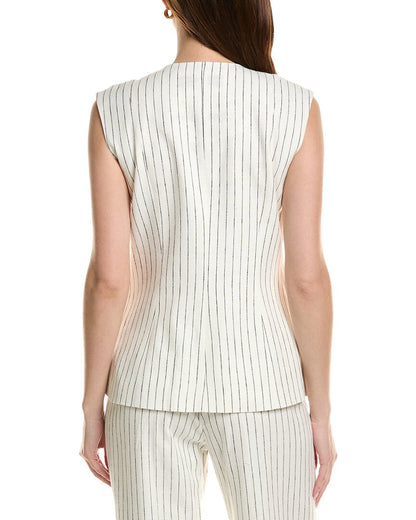 kate linen-blend vest