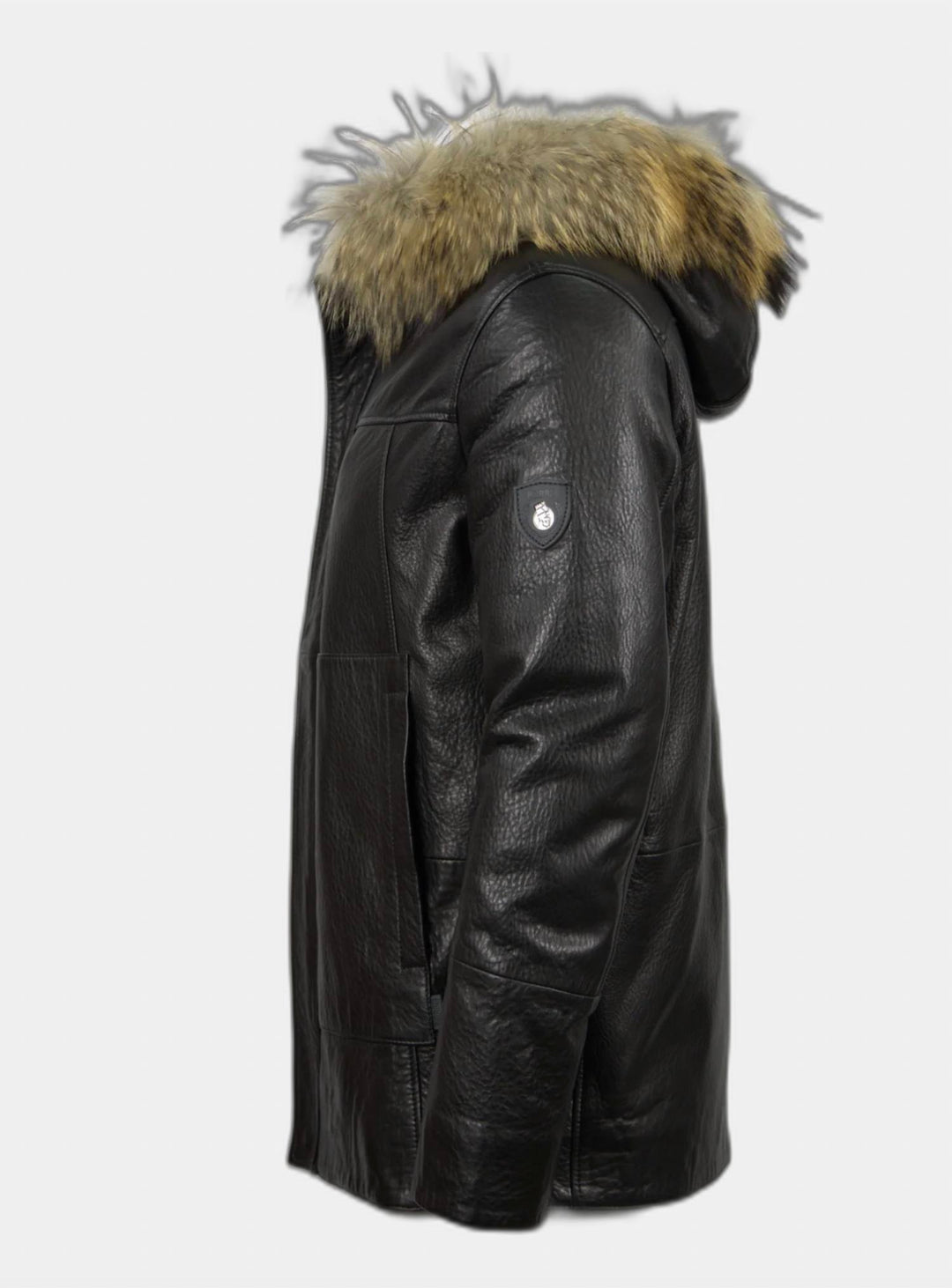 trace leather jacket in black