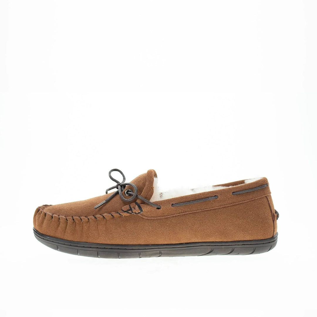 men's country slippers in wheat