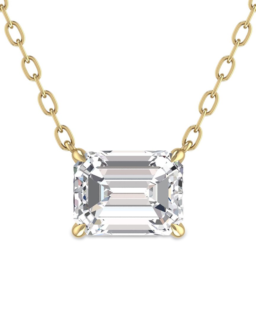 14k 0.25 ct. tw. lab grown diamond necklace