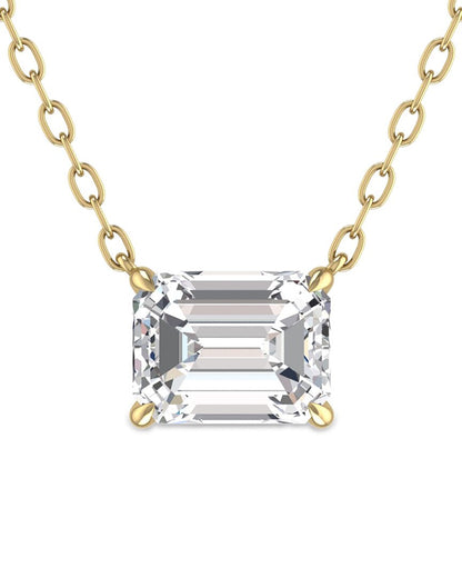 14k 0.25 ct. tw. lab grown diamond necklace
