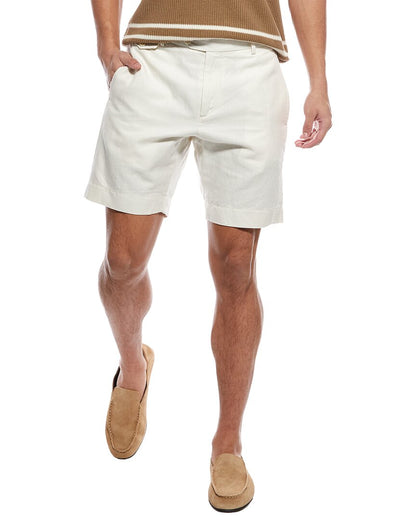 linen-blend short