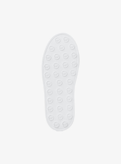 romey matelassé denim platform sneaker
