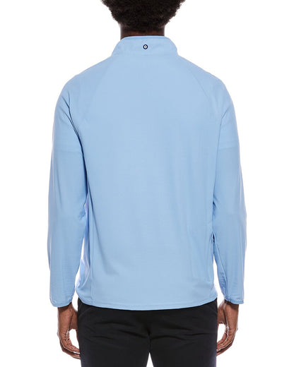 solid pique 1/4-zip pullover