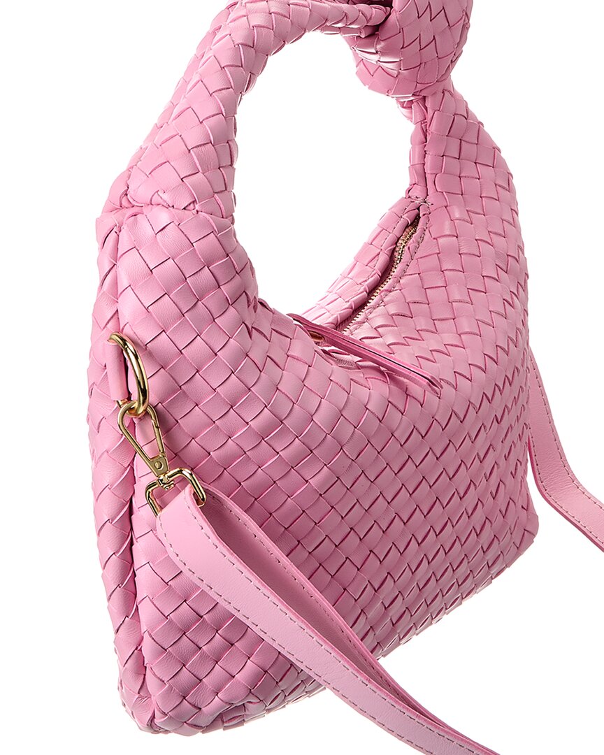 sylvie hand-woven leather shoulder bag