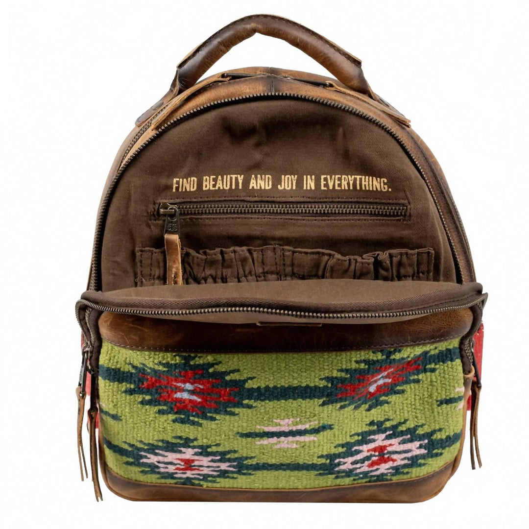 baja dreams mini backpack in olive/brown