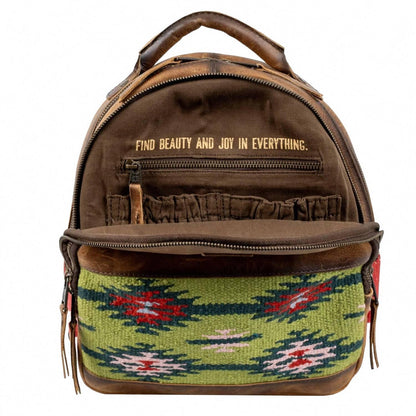 baja dreams mini backpack in olive/brown