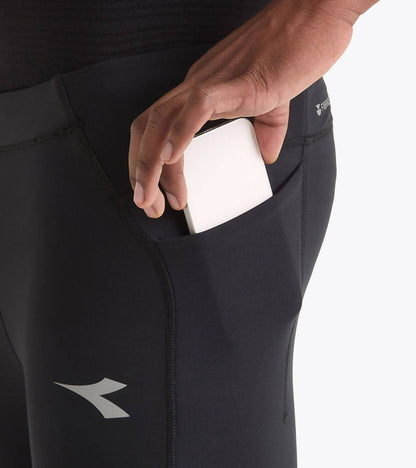 winter protection run tights in black