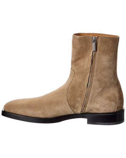 ferragamo gerald suede boot