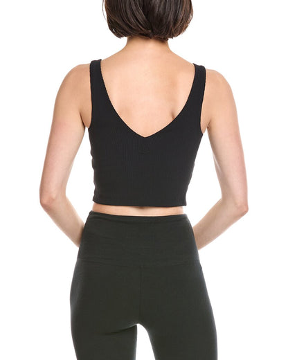 impulse ribbed cropped tank