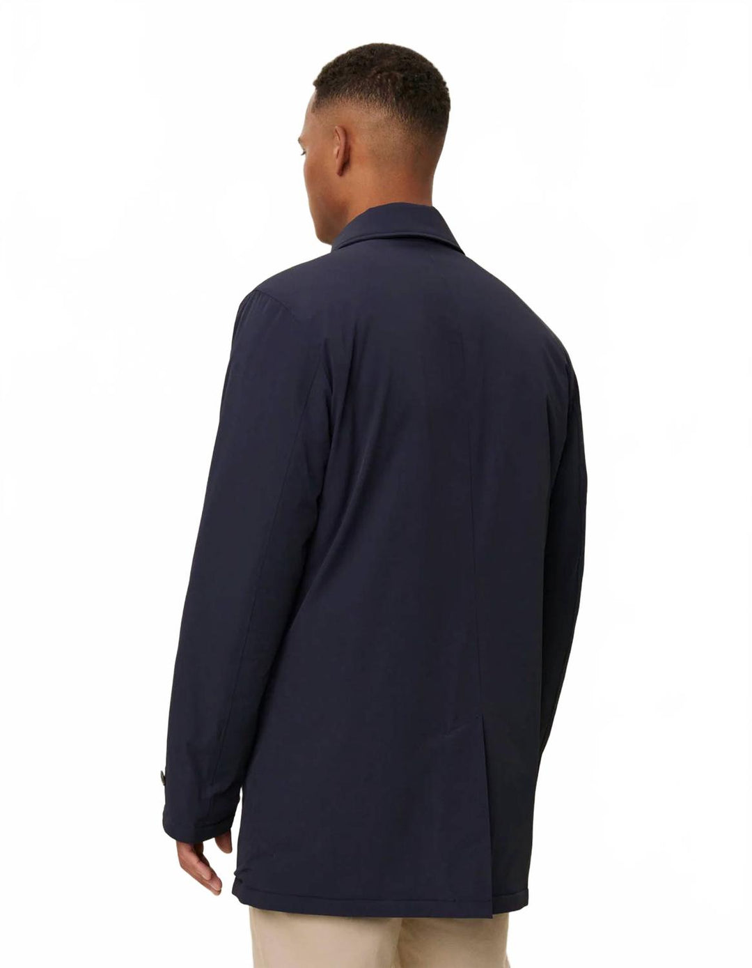 malcolm padded 2.0 coat in dark navy