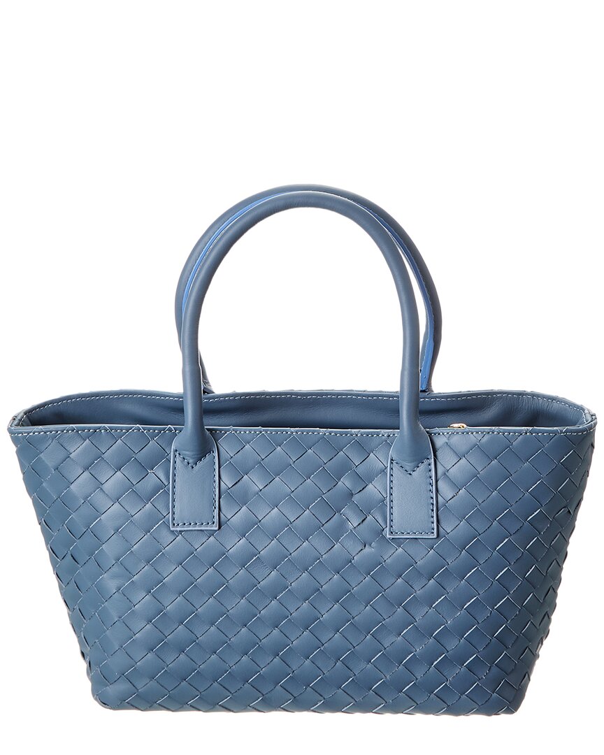 anya hand-woven leather satchel
