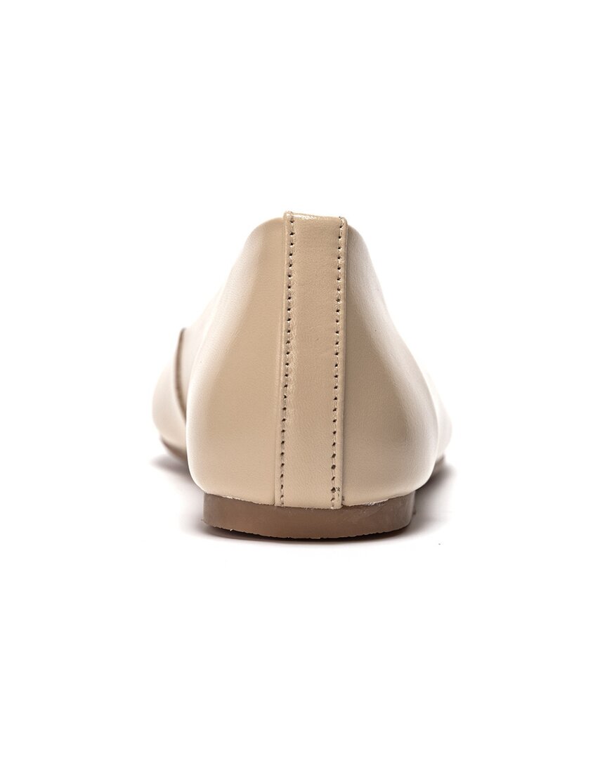 abby leather ballerina flat