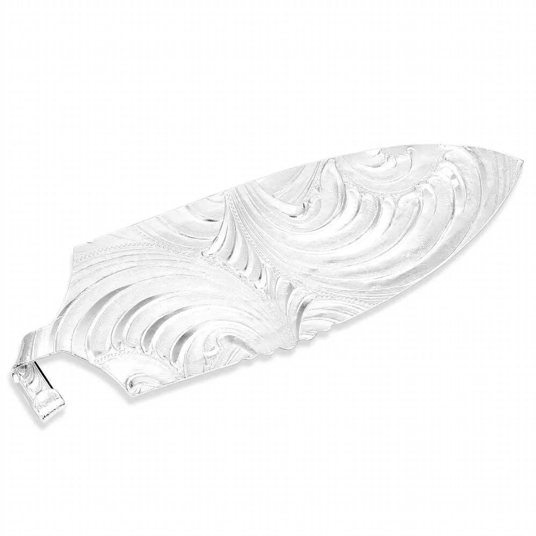 longhorn cattle drive hat feather in silver