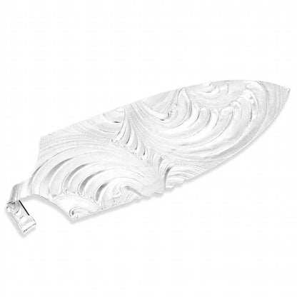 longhorn cattle drive hat feather in silver