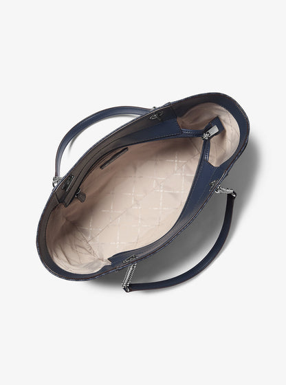 jet set large signature logo shoulder bag